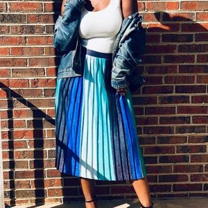 Shades of Blue Anthropologie Skirt